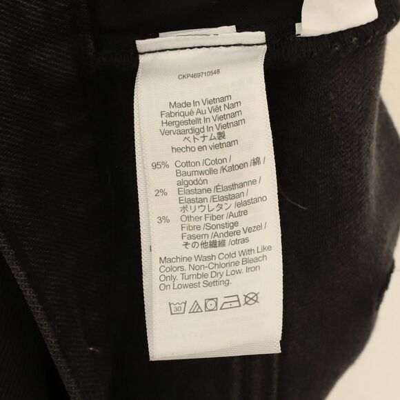 MADEWELL Mid Rise Kick Out Crop Jeans 26 Black Rinse Wash Denim NWT B3 - Picture 5 of 6